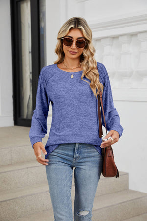 Solid Loose Long-sleeve
