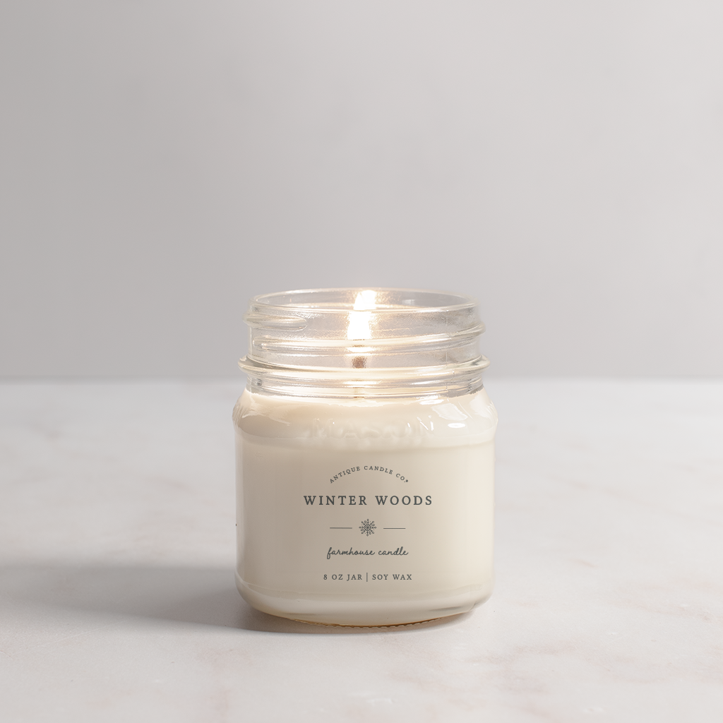 Winter Woods - Soy Wax Mason Jar Candle