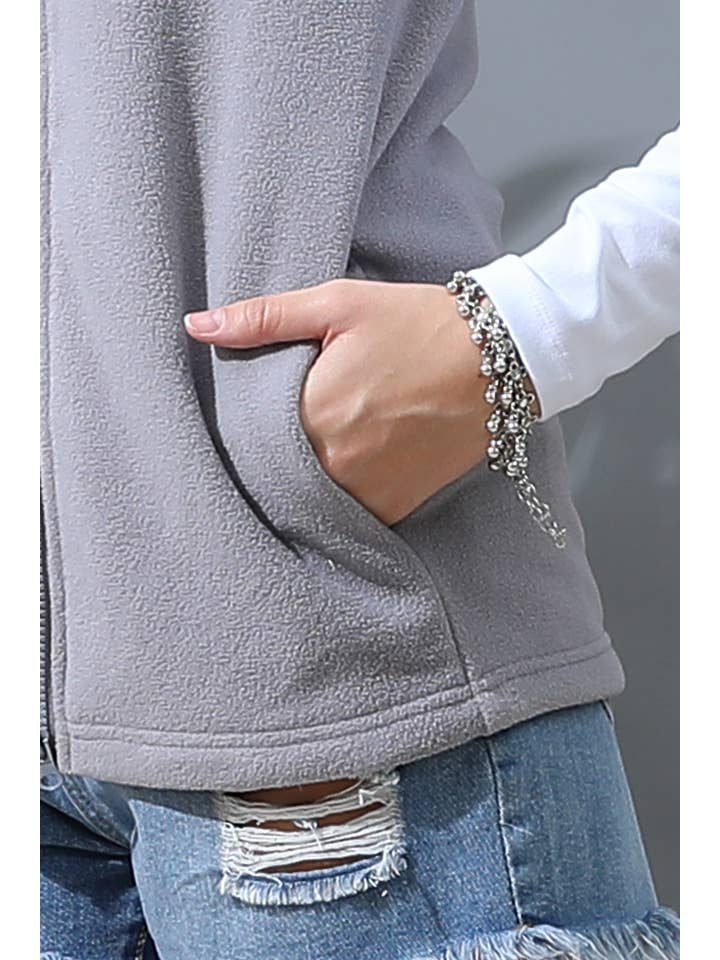 ZIP UP CASUAL VEST