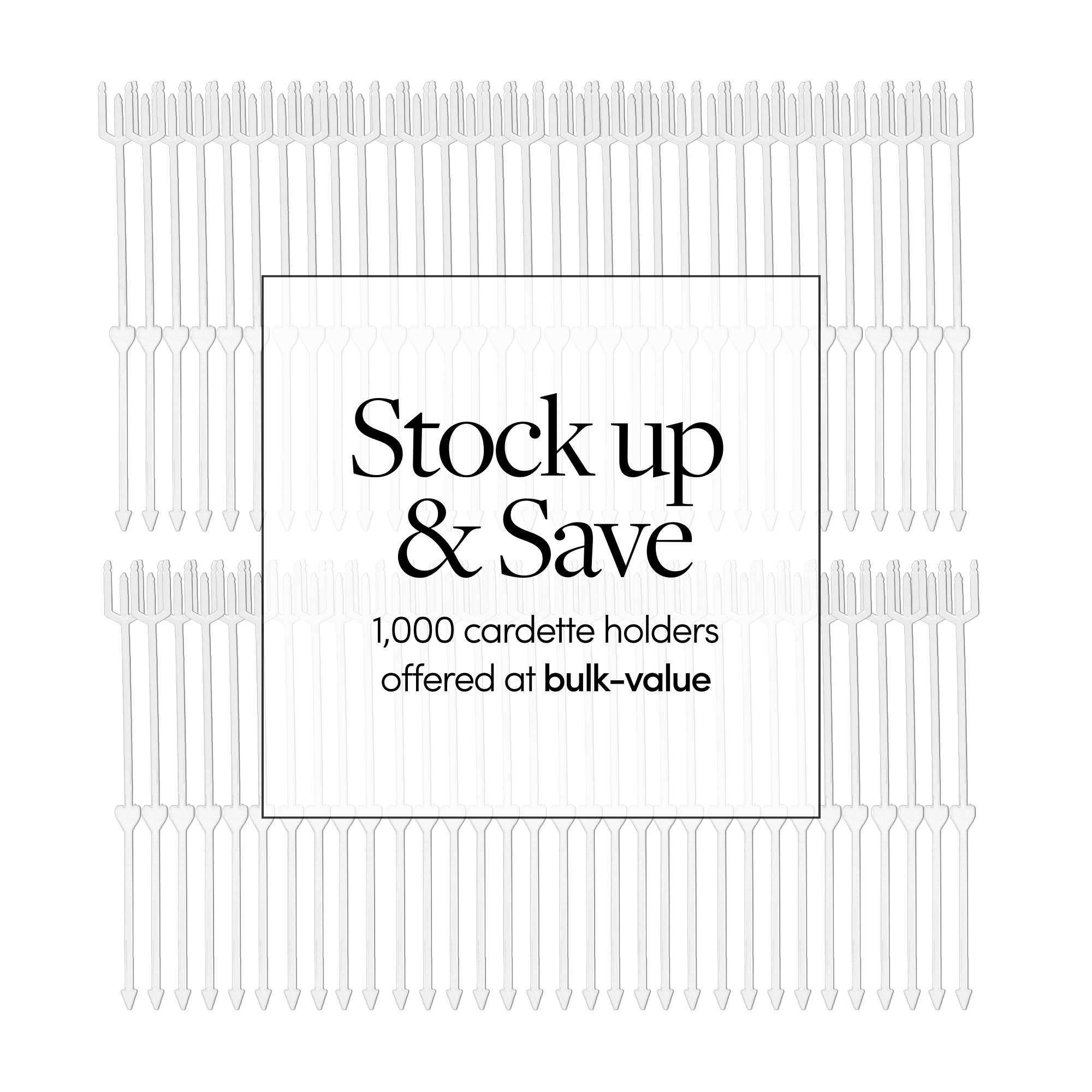 1000PK | Cardette Card Holders
