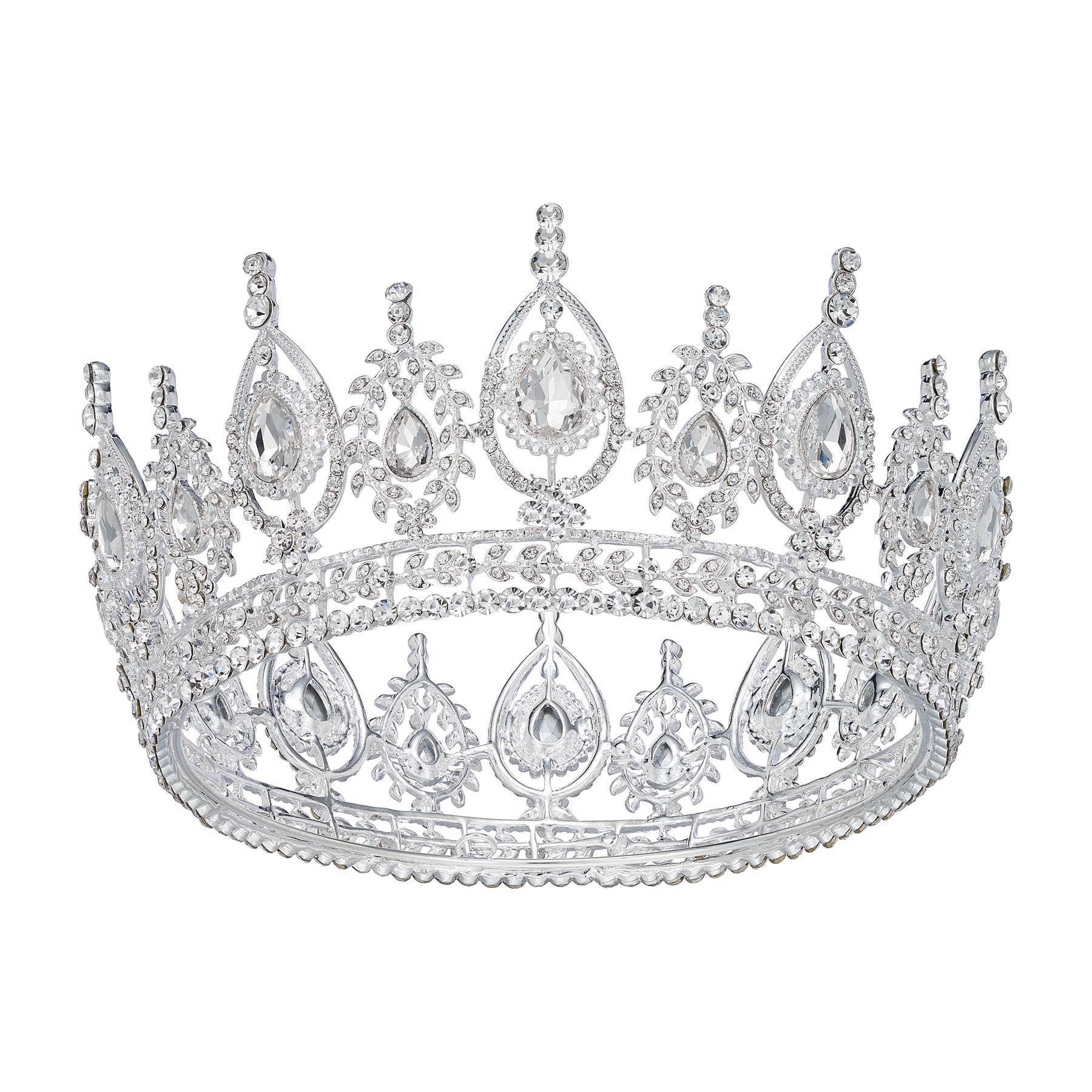 SWEETV Royal Queen Crown for Women: Silver