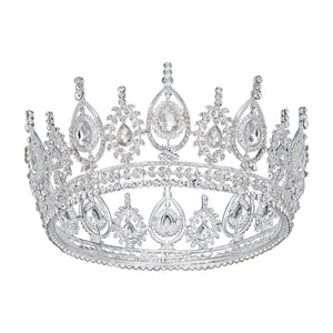 SWEETV Royal Queen Crown for Women: Silver