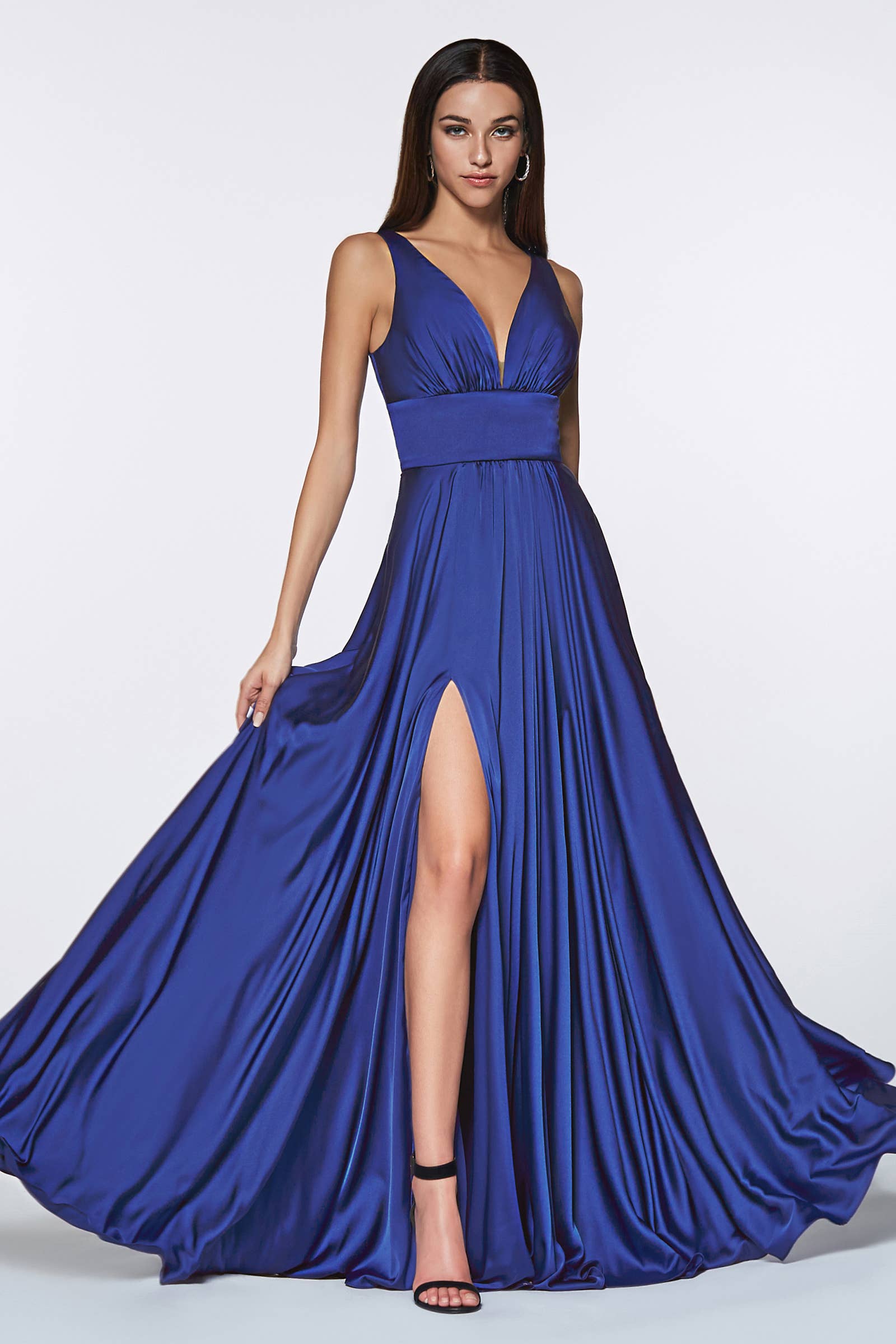SOFT SATIN A-LINE DRESS