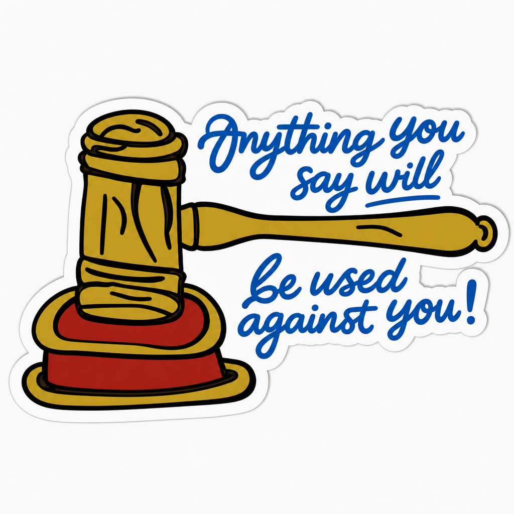 Used Against You Sticker