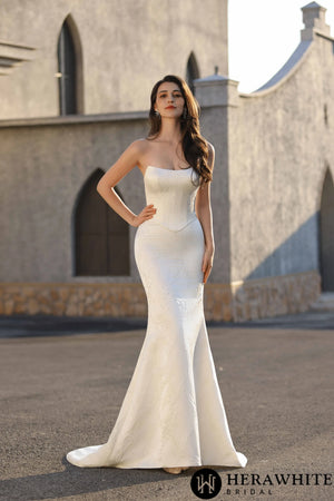 Captivating Composed Mermaid  And Ball Gown Silhouette Wedding Dresses HW3816A+B