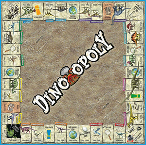 Dino-Opoly (new design) Board Game, by Late for the Sky