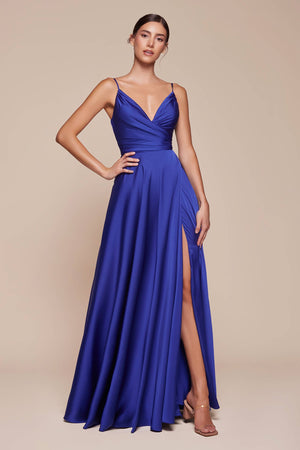 Soft Satin A-Line Curvy Fit