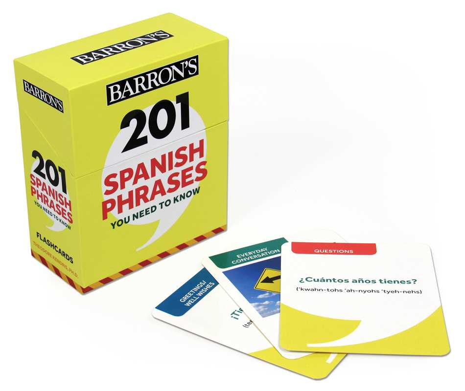 201 Spanish Phrases You Need to Know Flashcards by Barron's Educational Series