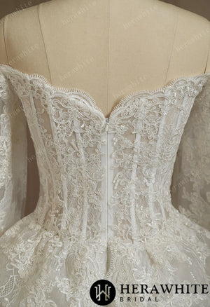 Short Lace Wedding Dresses With Long Sleeve