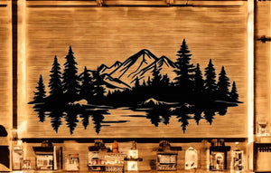 METAL Mountain Silhouette Scene