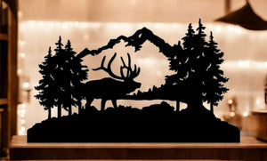 METAL ELK MOUNTAIN SCENE