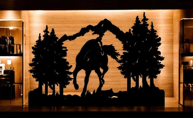 Horse metal cut out