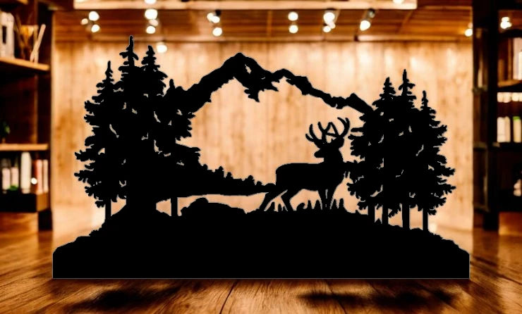 METAL Mule Deer mountain