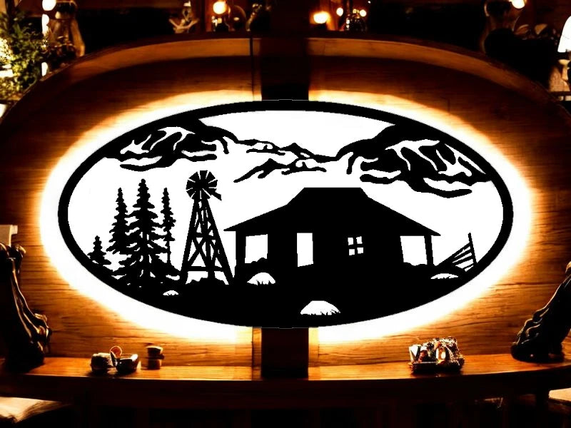 METAL House and windmill oval scene