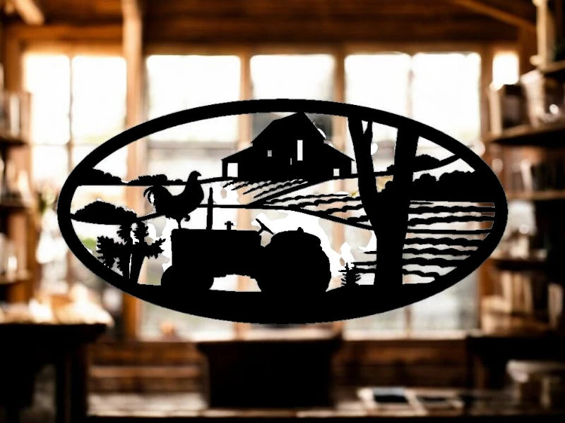 METAL Farm oval scene