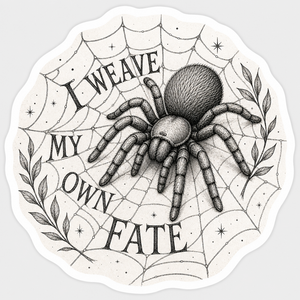I Weave My Own Fate Sticker