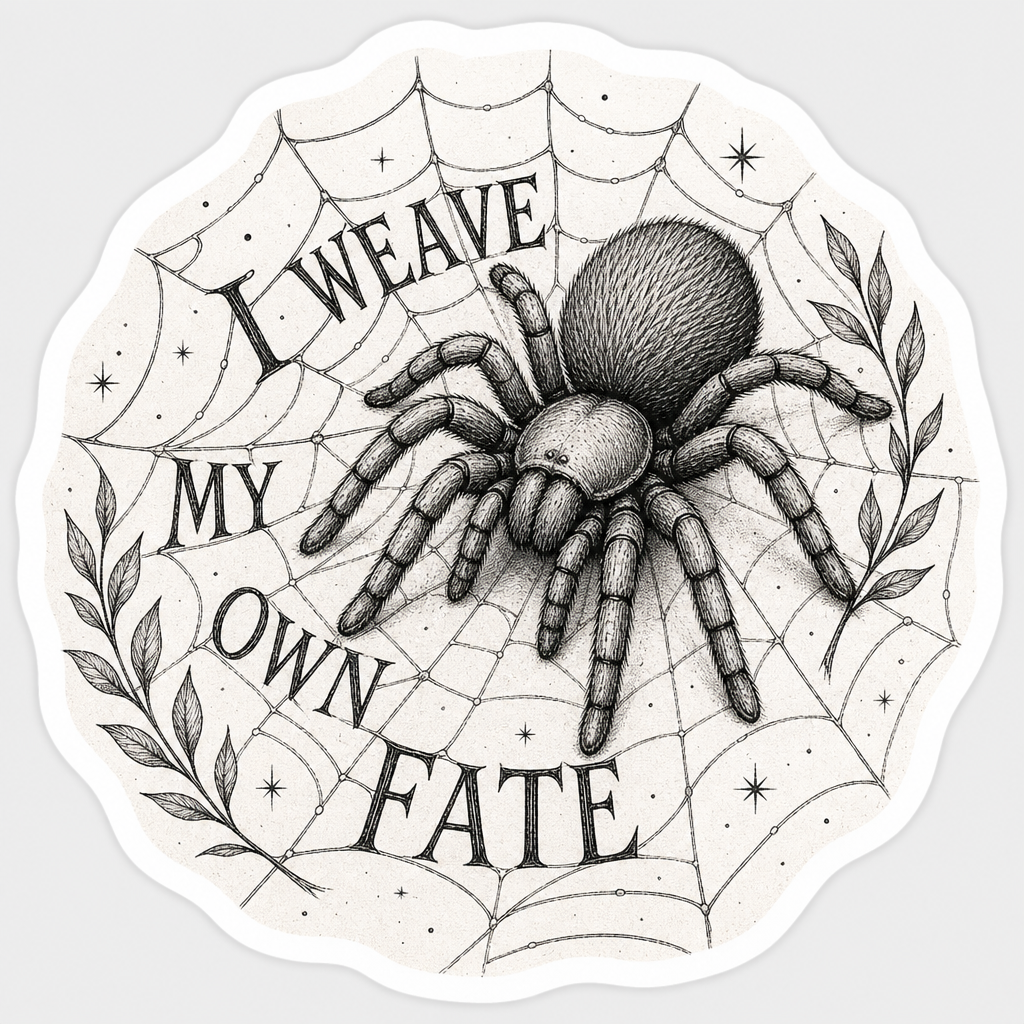 I Weave My Own Fate Sticker