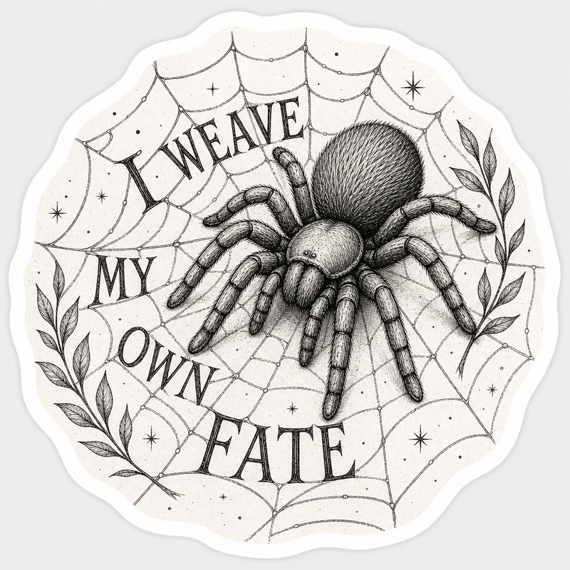 I Weave My Own Fate Sticker