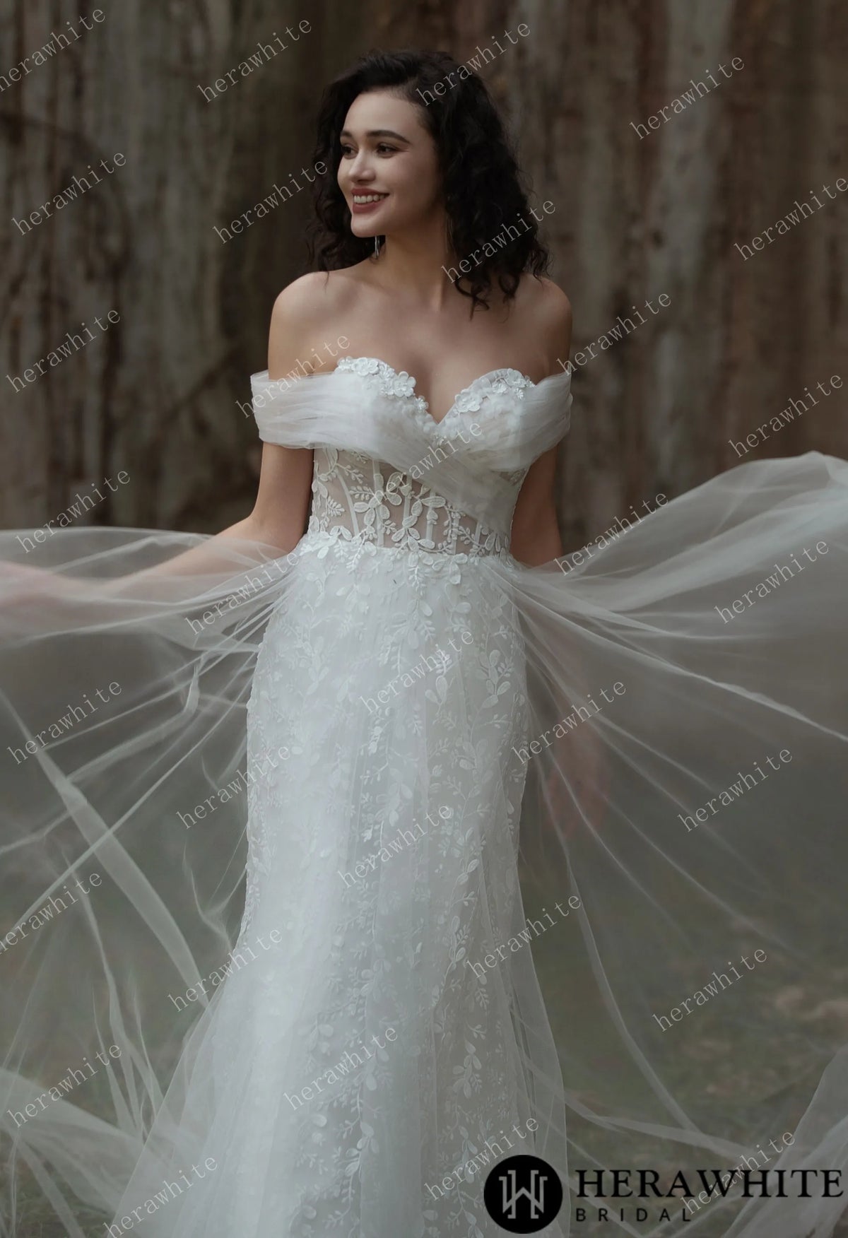 Exquisite Sweetheart  A-line Lace Bridal Gown HW3563