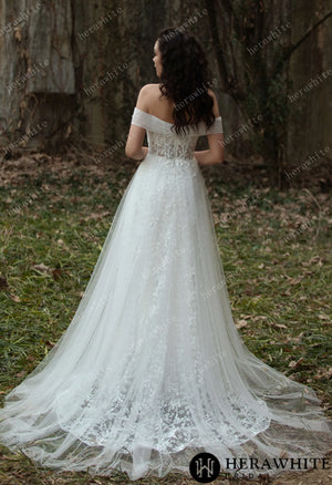 Exquisite Sweetheart  A-line Lace Bridal Gown HW3563