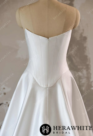 Elegant Two-Piece Wedding Dress- Like Overlay HW3637