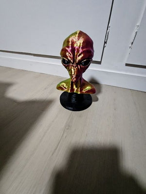 Large Alien Head Bust