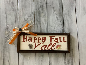 Hanging Fall Signs