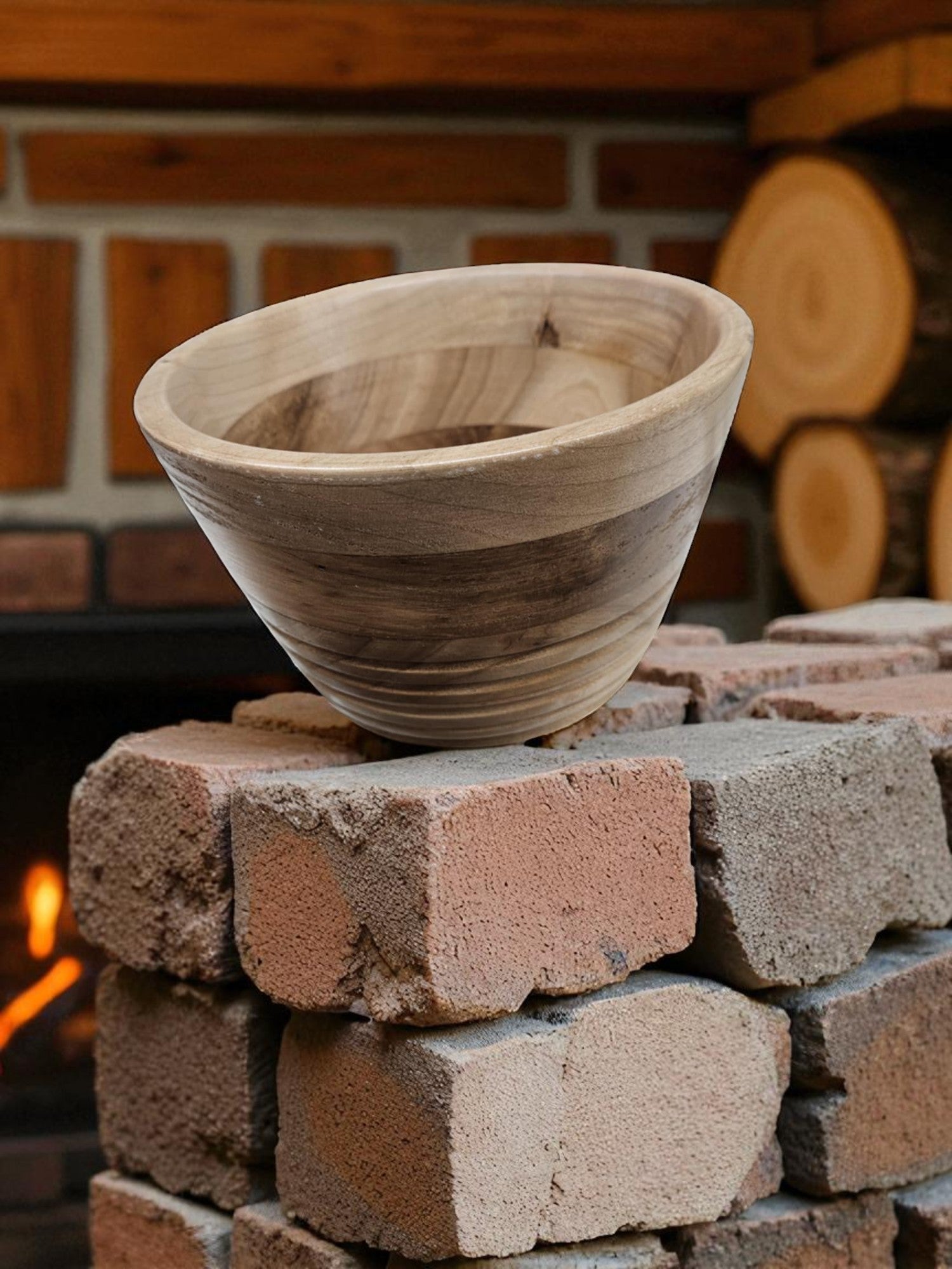 Lathed bowl