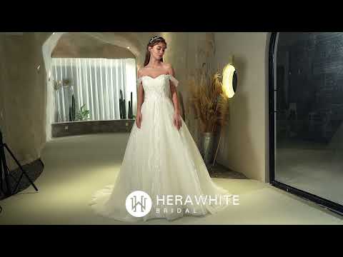 Princess Sweetheart Lace Tulle Ballgown Wedding Dress HW2526