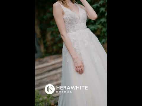 Beaded Sequins Lace And Sexy Split Wedding Dress HW3034