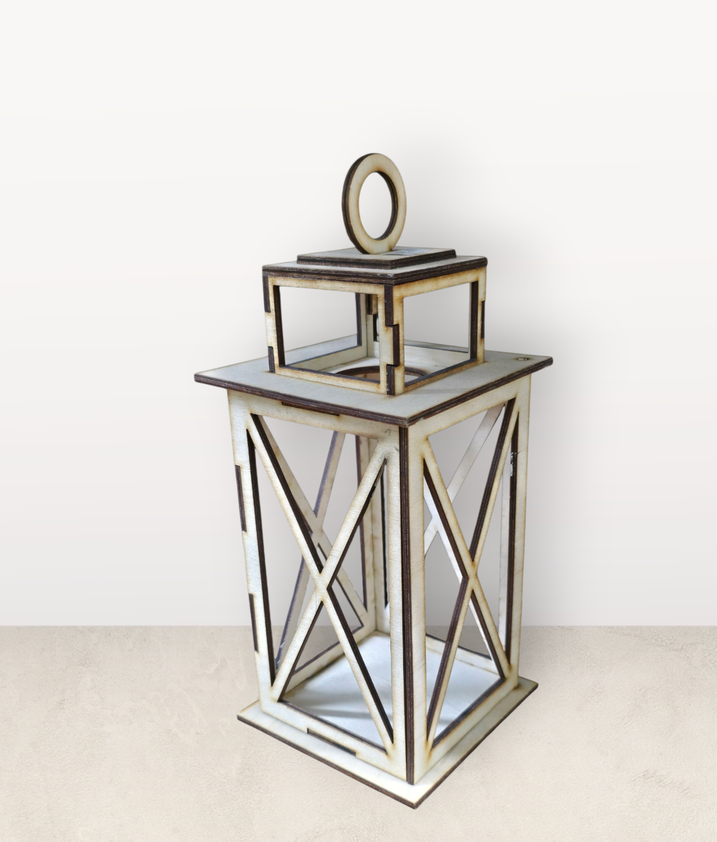 wood lantern