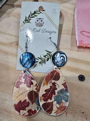 Wood earrings