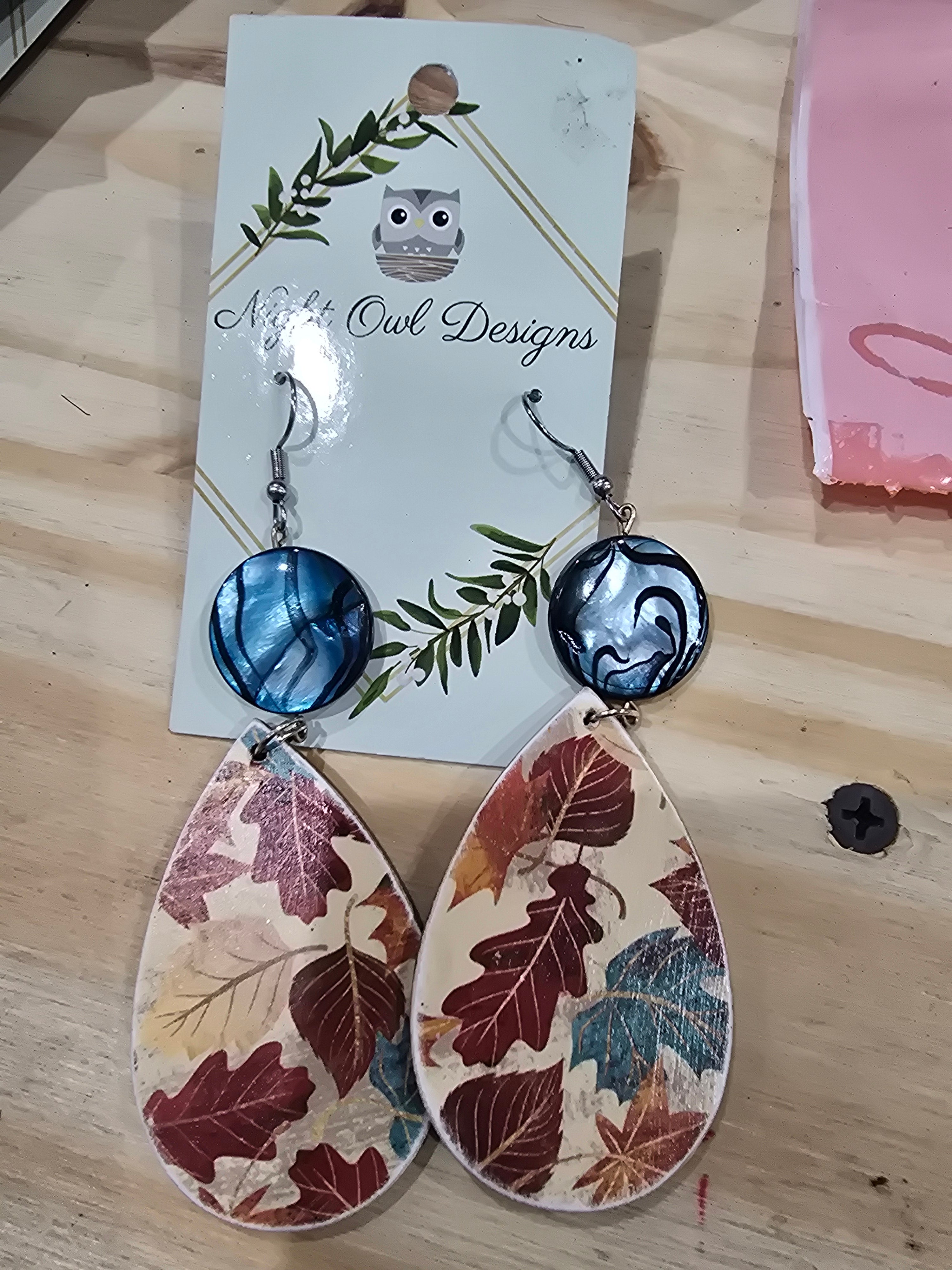 Wood earrings