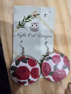 Wood earrings