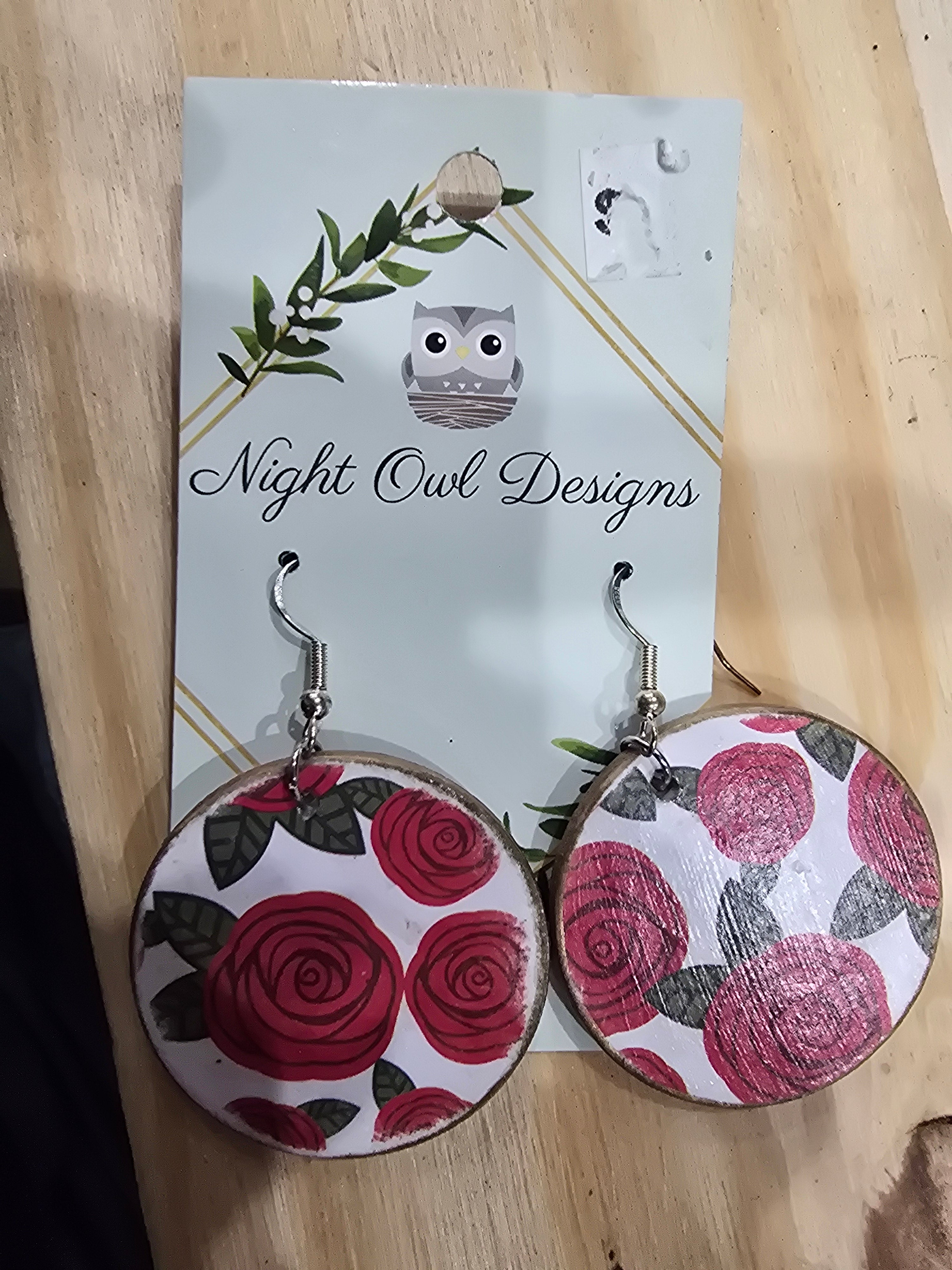 Wood earrings