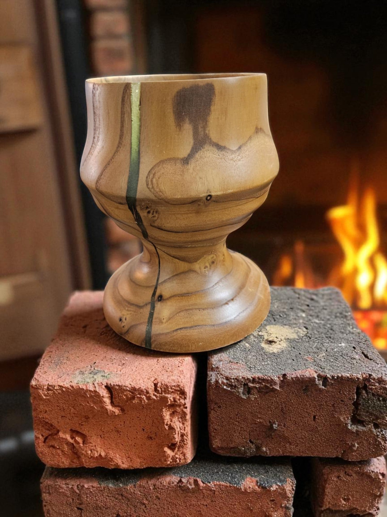 Lathed bowl