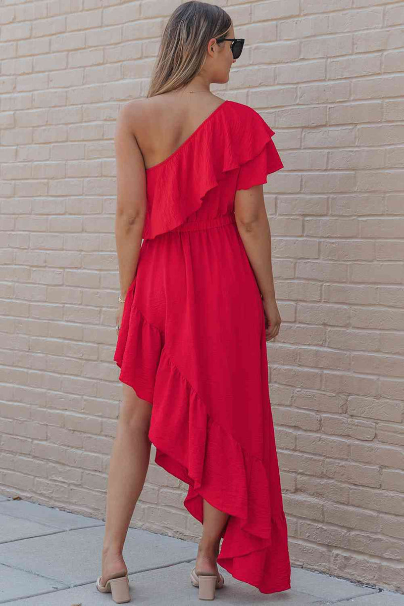 One-Shoulder Asymmetrical Dress